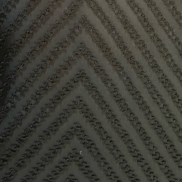 NWT guess Womens semi sheer chevron blouse shirt button down large - Picture 3 of 8